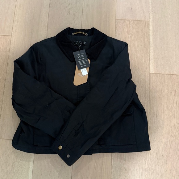 J. Crew Cropped Barn Jacket™ in ripstop cotton - Picture 4 of 5